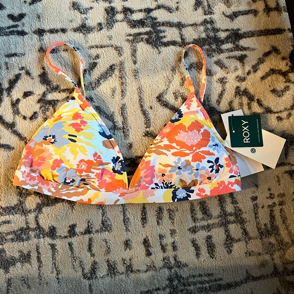 Roxy triangle bikini top